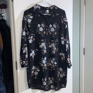 Floral long sleeve dress